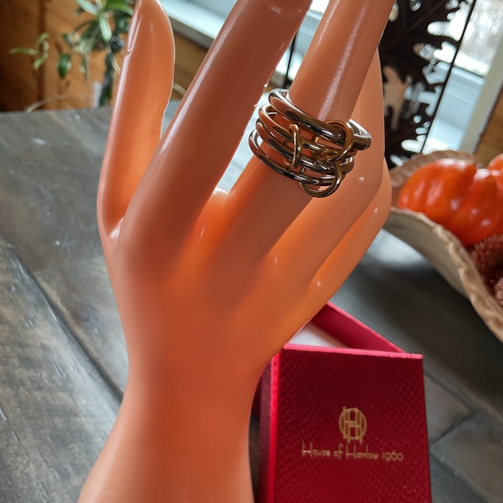 House of Harlow gold & silver tone ring